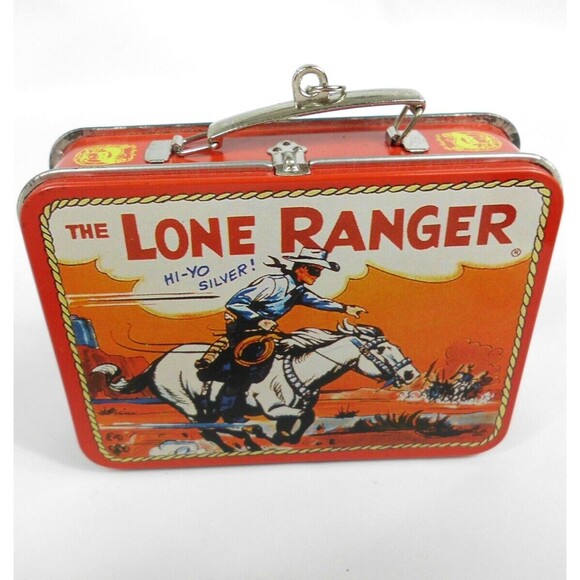Vintage 1997 Hallmark Keepsake Ornament The Lone Ranger Lunchbox Tin with Box - Picture 4 of 6